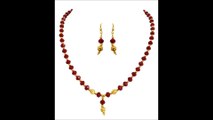 Crystal Mala and Gold Plated Ball Fashion Necklace Sets for Women