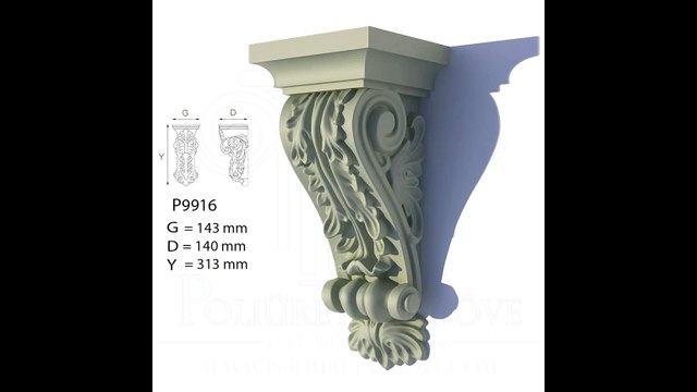 Poliüretan Payanda Poliüretan Söve Dekorasyon