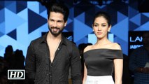 Shahid Kapoor takes wife Mira on ramp at LFW