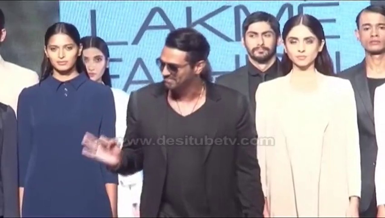 Bollywood actor and fashion icon Arjun Rampal Showcasing Classic Pair Of Bugatti Shoes-LFW 2015