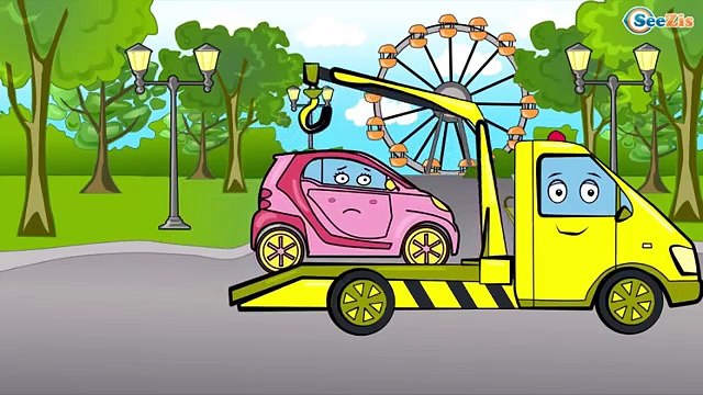 ✔ Мультики про машинки. Желтый Эвакуатор помогает машинкам на дороге. Видео для детей