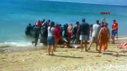 Göçmen dramı kamerada: 20 günlük bebekle