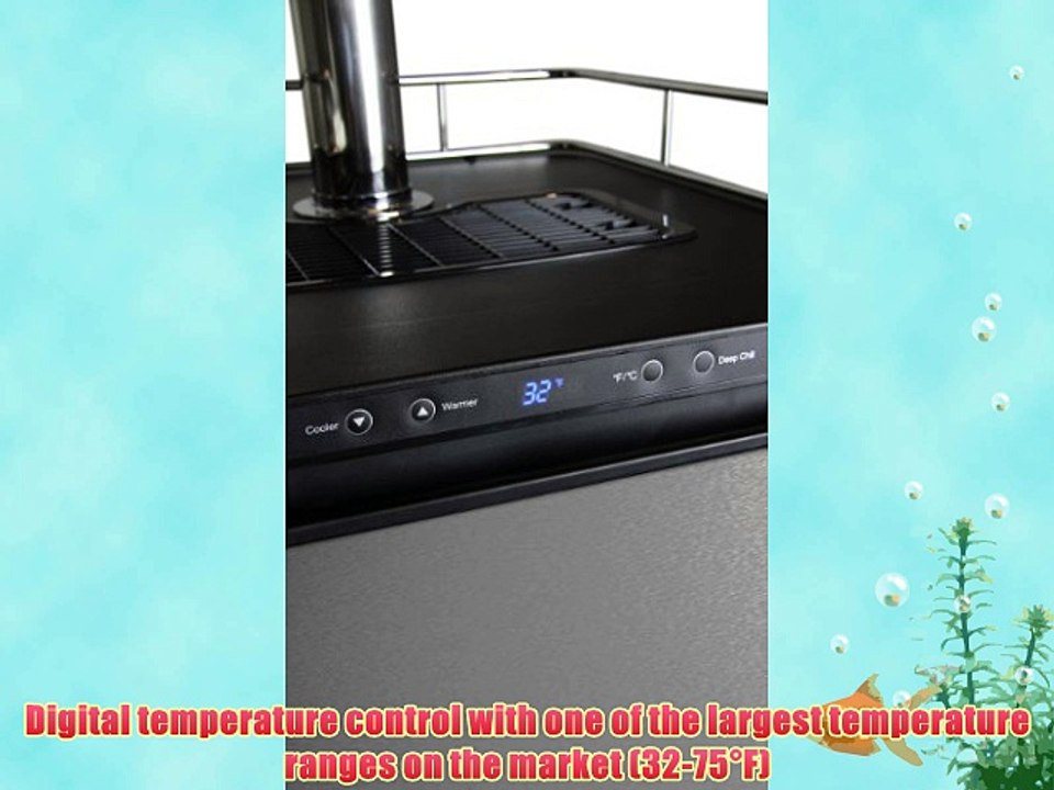Dual Faucet Digital Kegerator