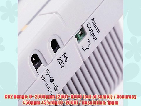 AZ Instruments Wall Mountable Indoor Air Quality Monitor CO2 Temperature RH Humidity