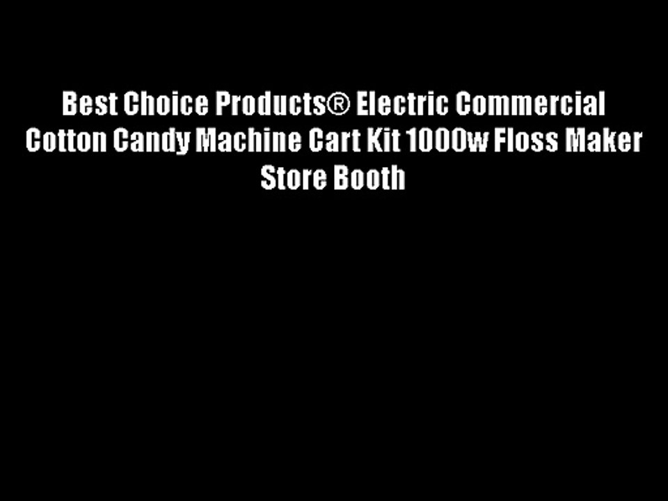 Best Choice Products® Electric Commercial Cotton Candy Machine Cart Kit 1000w Floss Maker Store