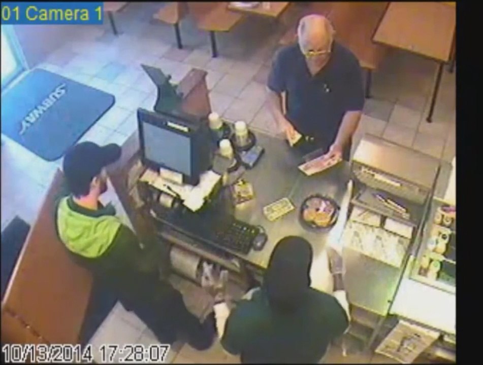 Customer goes crazy on stupid Subway Employee