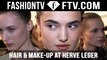 Hair & Makeup Trends Herve Leger F/W 15-16 | New York Fashion Week NYFW | FTV.com