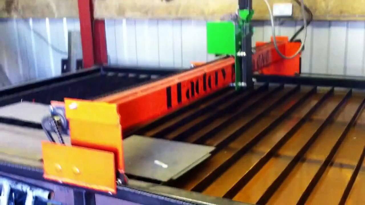 my cnc plasma cutter table demo homemade by the best
