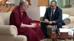 Ravi Verma reciting Heart Sutra to His Holiness the Dalai Lama