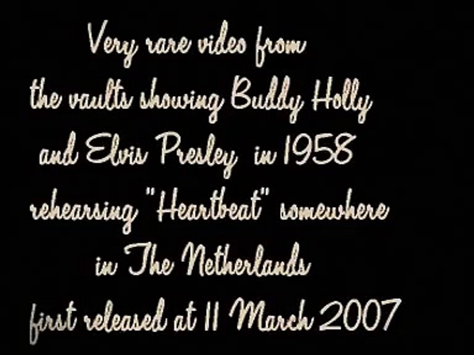 "Buddy Holly" & "Elvis Presley" rehearsing
