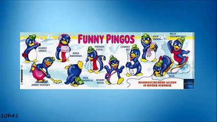 Kinder Surprise Toys Funny Pingos complete set