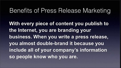 The Benefits of Press Release Marketing