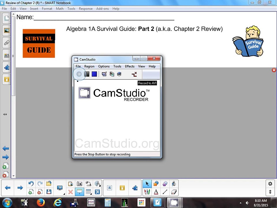 Chapter 2 Review - 8-31-15