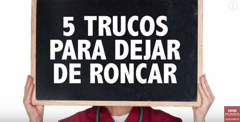 ¿Cómo dejar de roncar? Prueba estos cinco trucos