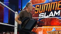 Wwe SummerSlam / Jon Stewart ayuda a Seth Rollins