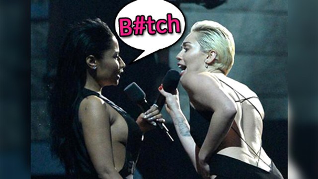 ‘This B****’ Miley : Nicki Minaj Throws Epic Shade at Miley Cyrus At MTV VMAs 2015