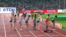 Jamaica Defeats USA to win womens 4x400m Final World Champs 2015