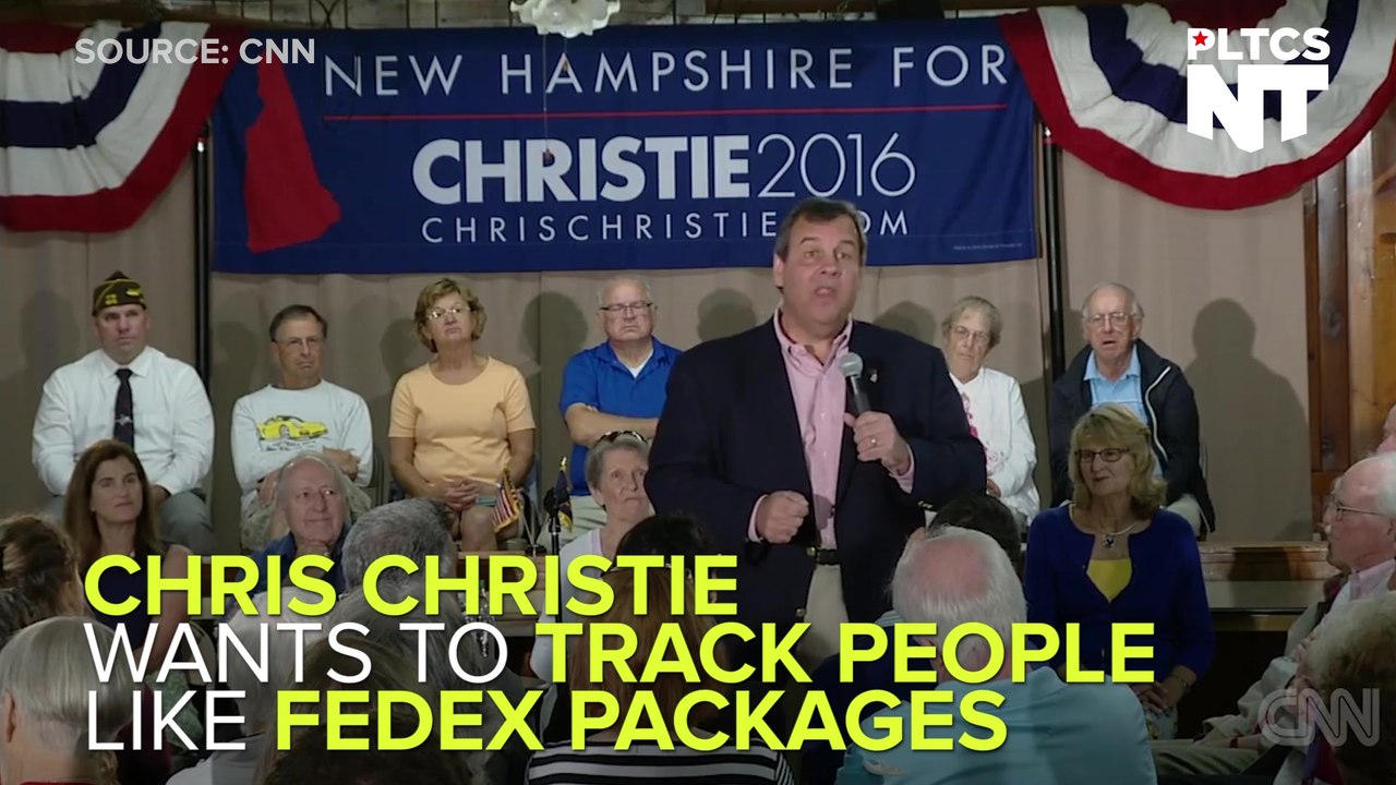 Chris Christie Wants To Track People Like FedEx Packages