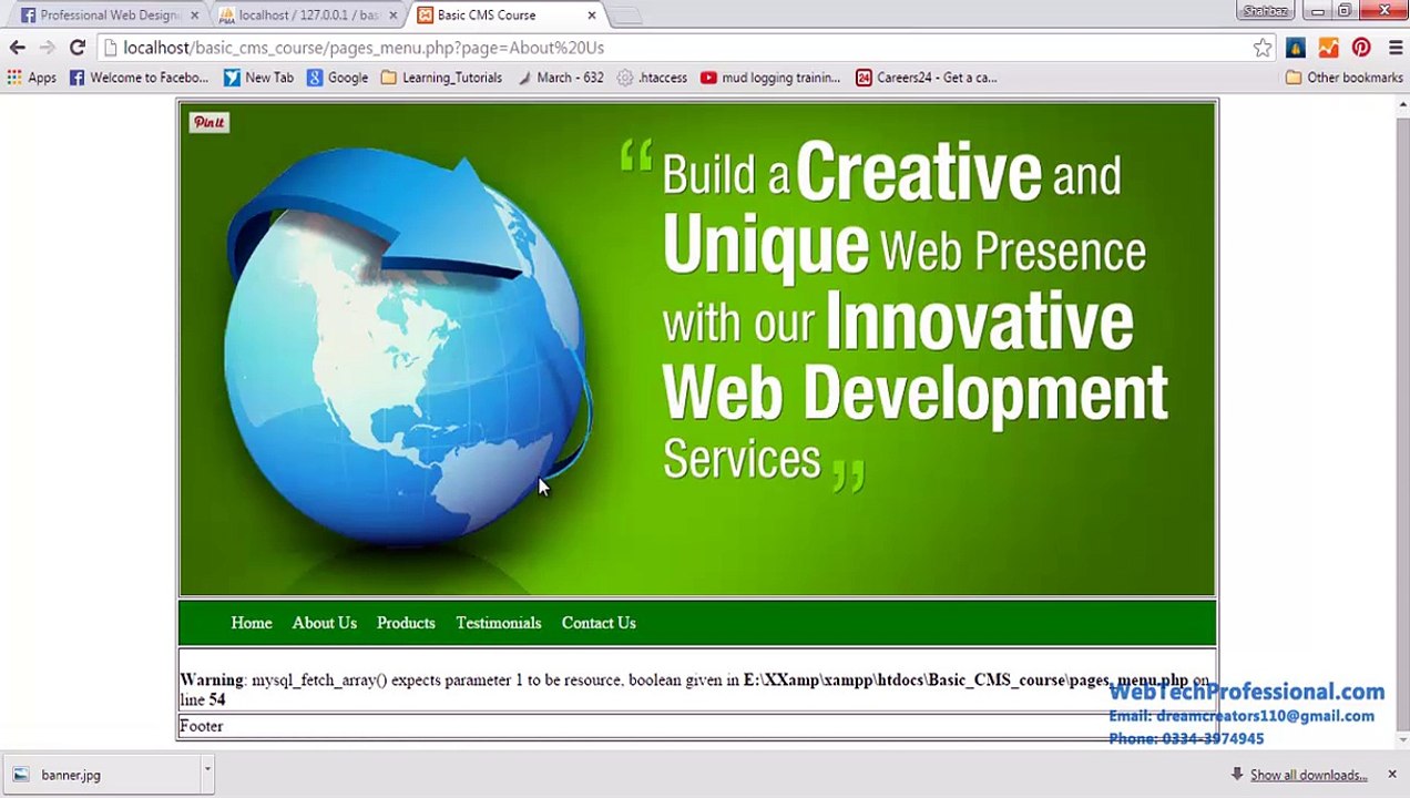Selecting Dynamic Pages From SQL Database - Basic CMS Using PHP