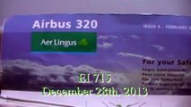 Aer Lingus Flight London to Cork December 2013