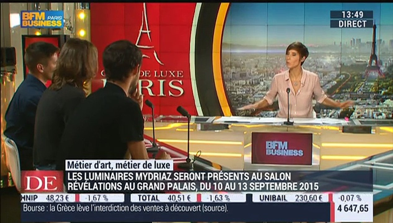 Métiers d'art, Métiers de luxe: Créateur de luminaire, Jennifer Midoz, Malo du Bouëtiez et Cyril Kaleka - 31/08