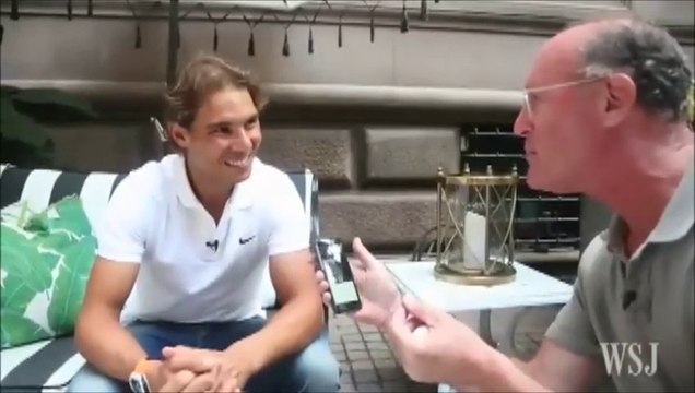 Rafael Nadal with Uncle Toni plays Ping Pong in NYC. (+Interview)