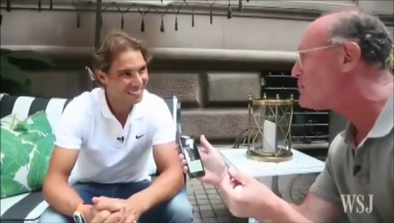 Rafael Nadal with Uncle Toni plays Ping Pong in NYC. (+Interview)