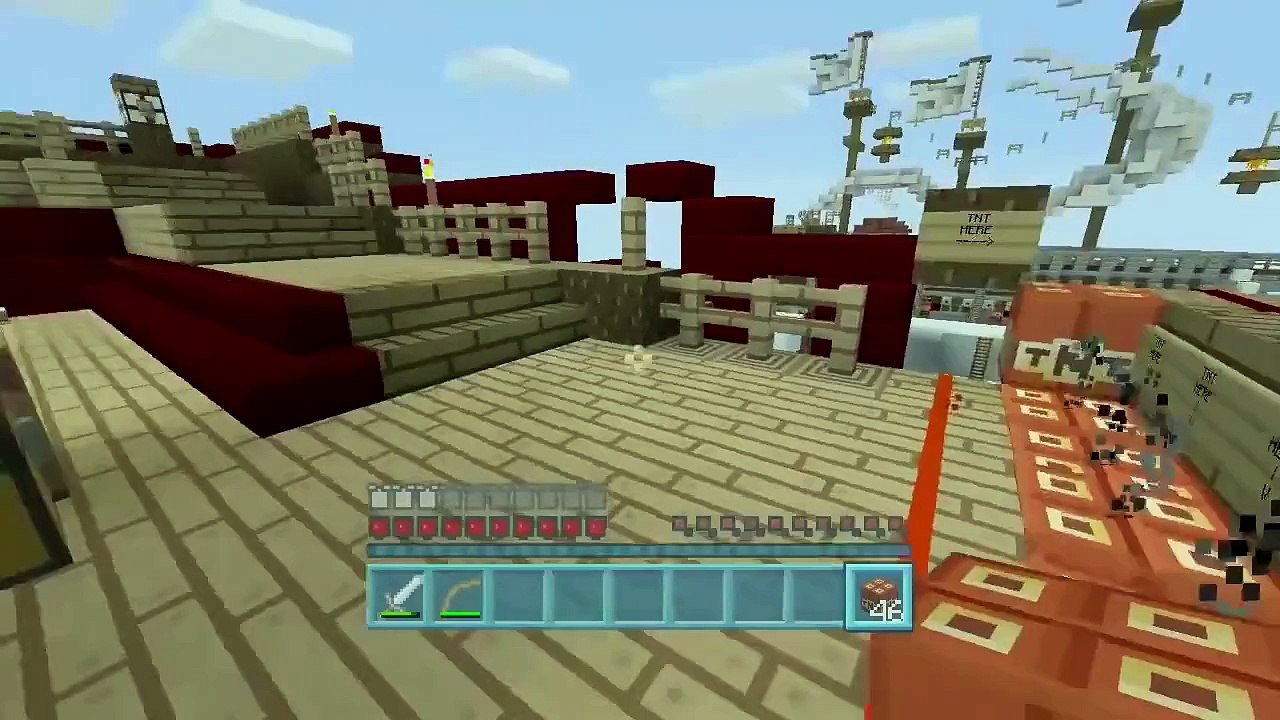 Minecraft Xbox - Air Ship Battle Royal - Squid & Stampy Vs Amy Lee & Finnball