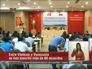 Venezuela y Vietnam incrementarán balanza comercial a mil millones de dólares