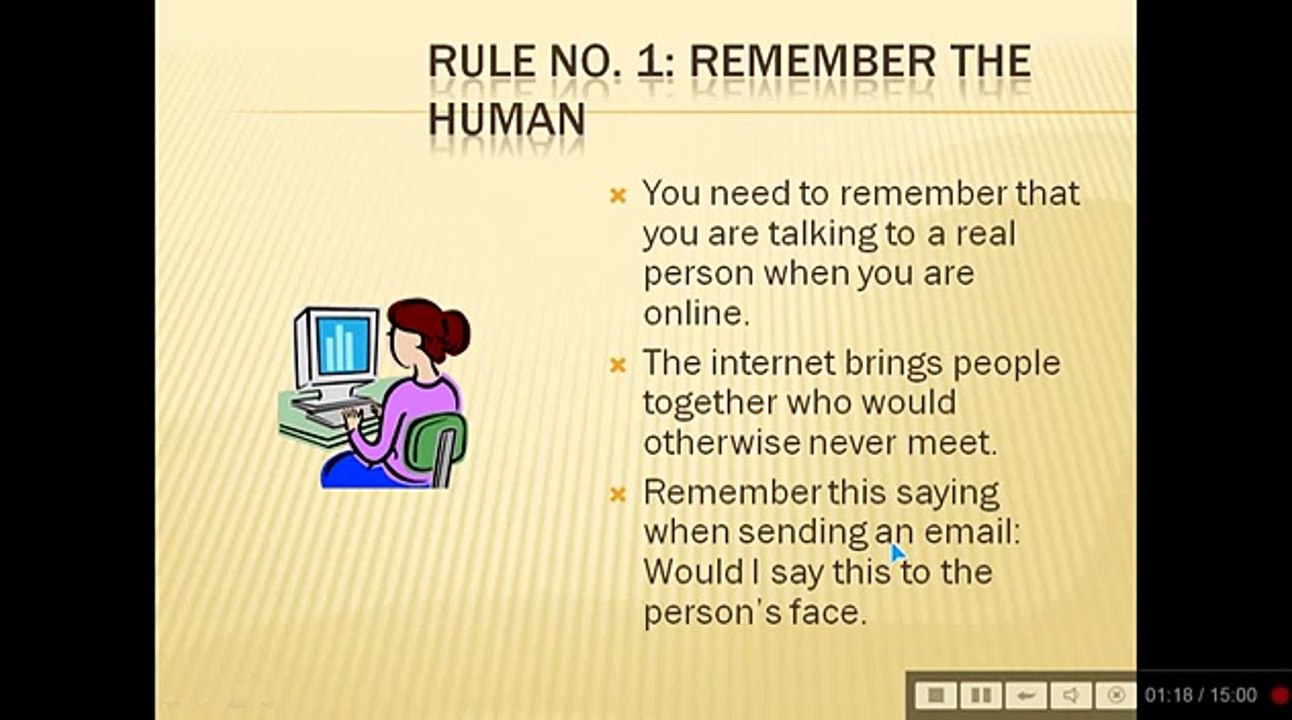NETIQUETTES RULES