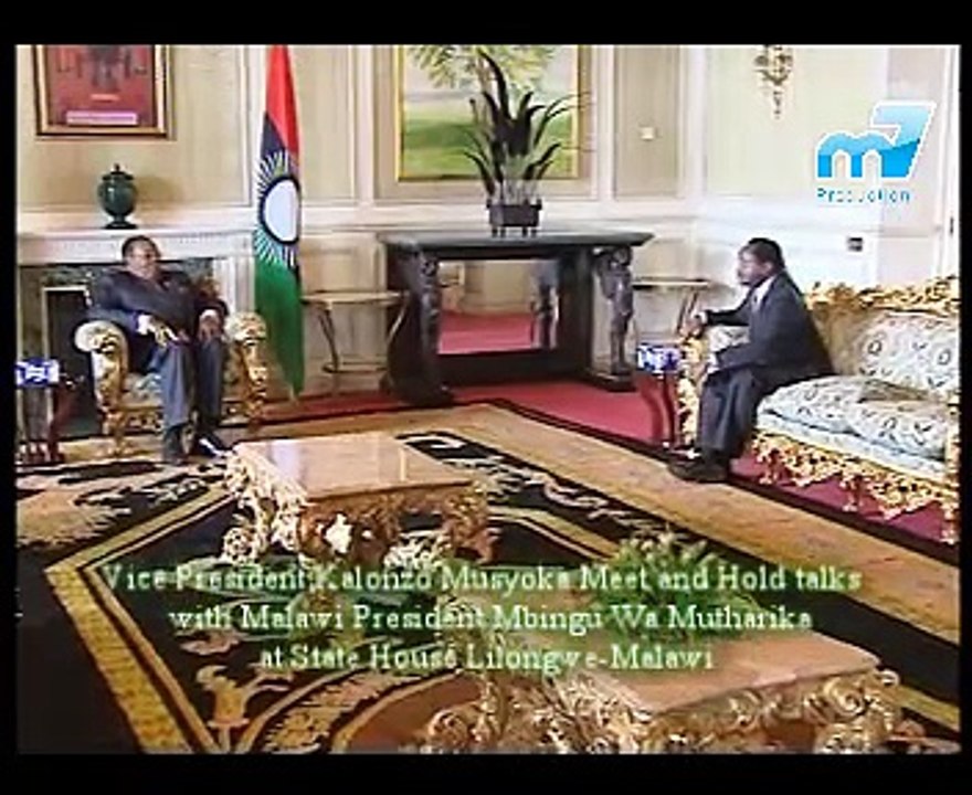 Kalonzo meets and held talks with Malawi President Mbingu Wa Mutharika at State House Lilongwe.
