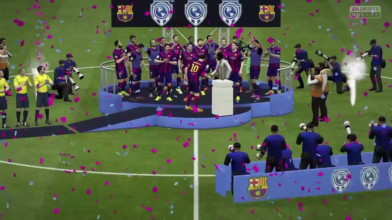 FIFA 15 PS4 1080p HD Mejores jugadas FCB-EVE Supercopa de Europa