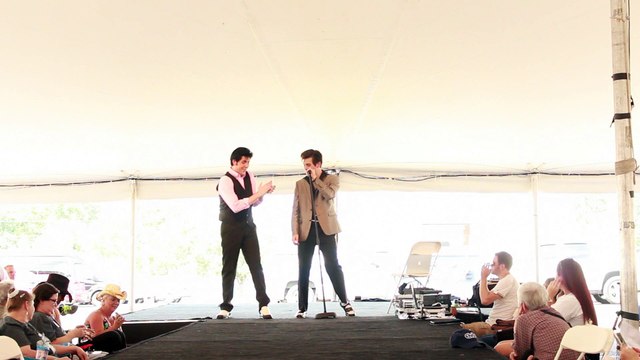 Taylor Rodriguez & Austin Irby sing 'Blue Suede Shoes' Elvis Week 2015