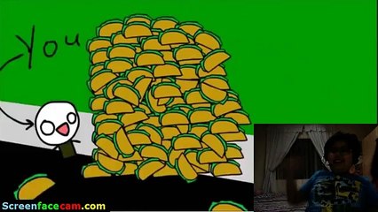 i react to its raining tacos