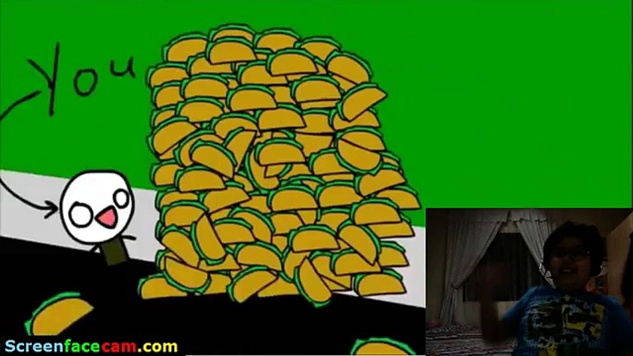 i react to its raining tacos