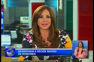 Abandonan a recién nacido en Riobamba