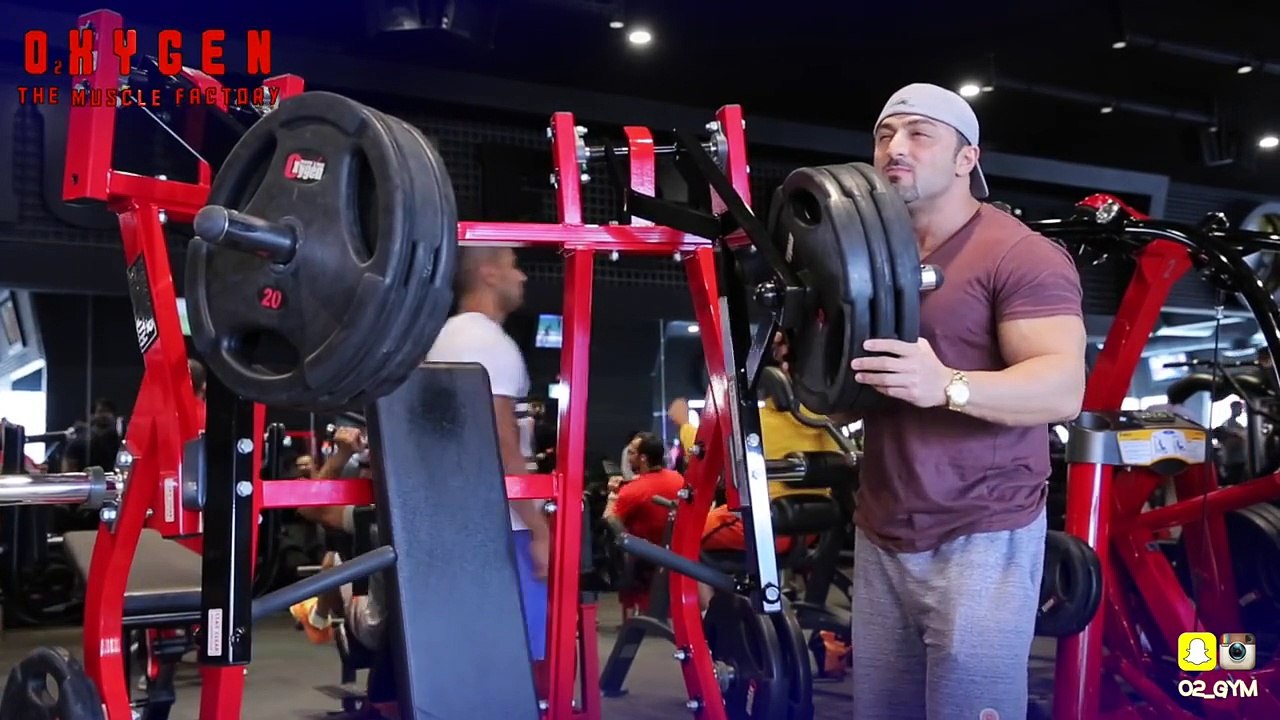 In Oxygen Gym .. Big Ramy Chest workout Road to Olympia 2015