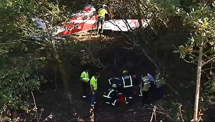Accidente caida de avioneta en Barro Pontevedra
