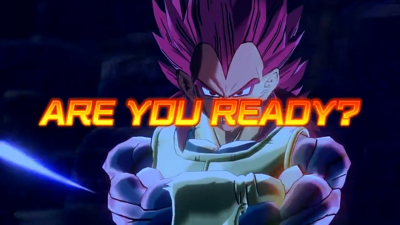 Dragon Ball Xenoverse Super Saiyan God Vegeta VS Villainous Goku