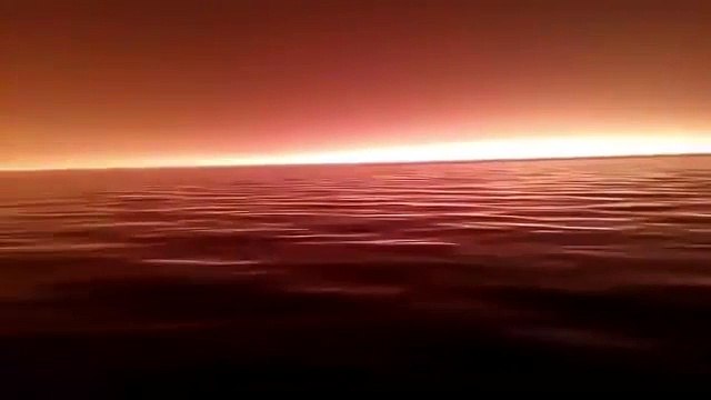 Это Байкал. Это не ночь это день. Так горят леса в Бурятии.