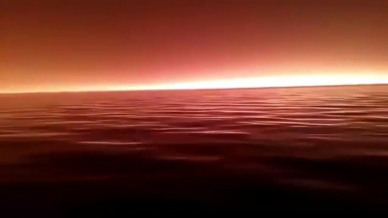 Это Байкал. Это не ночь это день. Так горят леса в Бурятии.