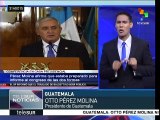 Guatemala: rechaza pdte. Pérez Molina vínculos con caso de corrupción
