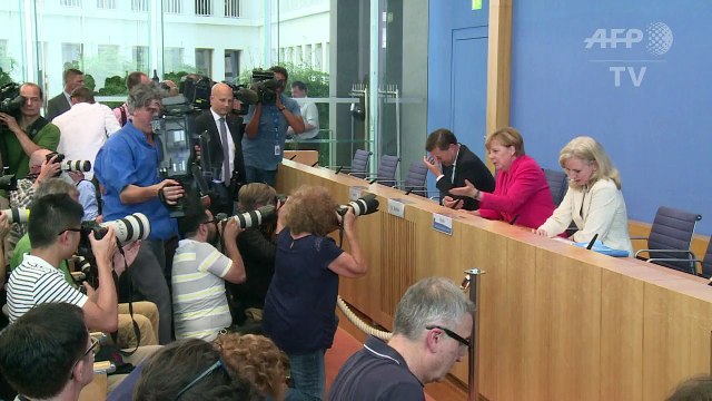 Migrants: Angela Merkel brandit les idéaux européens
