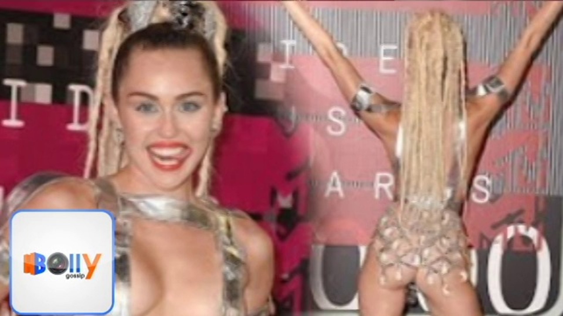 Miley Cyrus Goes-NUDE-At MTV VMAs 2015