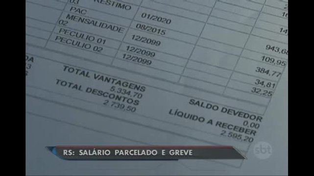 Servidores gaúchos entram em greve após governo anunciar parcelamento de salários
