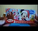 kinder surprize  3-Pack Surprise Eggs Mickey Mouse 3-D Toys Christmas Collection Unboxing ミッキーマウス