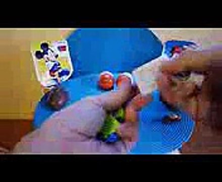 kinder surprize Disney Mickey Mouse 4-pack Kinder Choco Surprise Eggs Unboxing Toys 2014