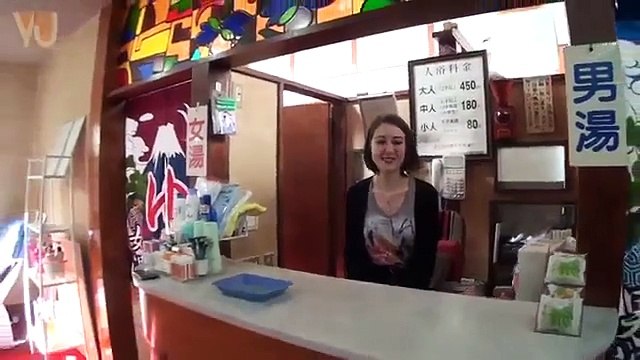 Japanese Bath Culture, Public Bath「銭湯でぽろり!?」Girls' Japanese night life.29-1