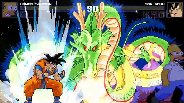 MUGEN Episode#26: Team Homer Simpson vs Team Son Goku