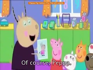 Peppa Pig Cartoon Pen Pal with subtitle